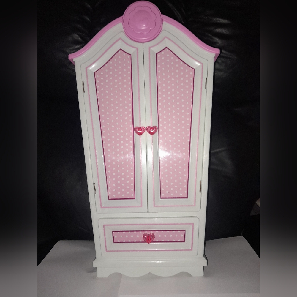 Our Generation Doll Wardrobe/Closet (Gently Used) Pink And White For 18" Dolls - Picture 2 of 14